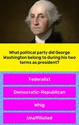 Image result for George Washington Political Party