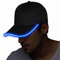 Image result for LED Light in Ball Cap with Brim