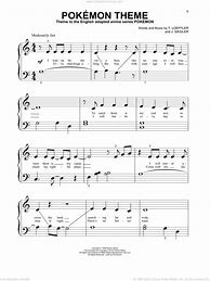 Image result for Pokemon Piano Sheet Music for Kids
