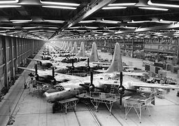 Image result for factory production wwii war