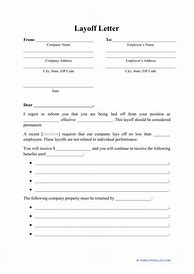 Image result for Employee Layoff Form