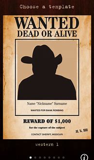 Image result for Wanted Poster Design