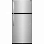 Image result for Frigidaire Top Freezer Refrigerator Stainless Steel
