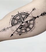 Image result for Crossed Arrows Compass Tattoo
