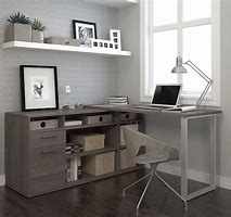 Image result for L-shaped Desk for Small Space