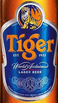Image result for Tiger Beer Label