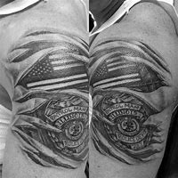 Image result for Law Enforcement Badge Tattoos