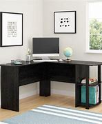 Image result for Corner Desk with Storage Black