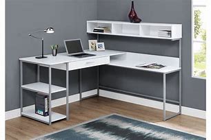 Image result for Corner Computer Desk White