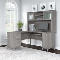 Image result for Home Office Desk with Hutch