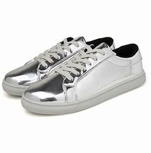 Image result for Metallic Silver Sneakers