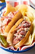 Image result for Maine Lobster Roll with Cold Beer