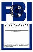 Image result for Blank FBI Credentials
