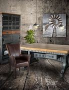 Image result for Industrial-Looking Office Desk