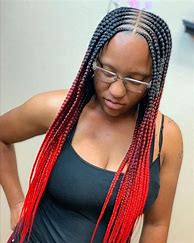 Image result for Part in the Middle Braids Women