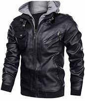 Image result for Leather Jacket Hoodie