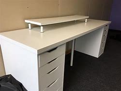 Image result for Office Glass Desk Top IKEA