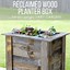 Image result for DIY Reclaimed Wood Planter Box