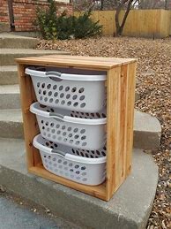 Image result for DIY Laundry Basket Storage Plans