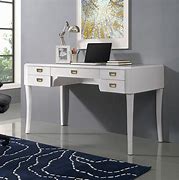 Image result for White Desk with 5 Drawers