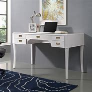 Image result for White Desk with Storage Drawers