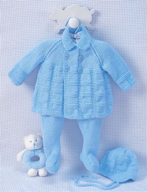 Pram Set in Bernat Softee Baby Solids   Knitting Patterns   LoveKnitting