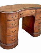 Image result for Kidney-Shaped Wood Desk