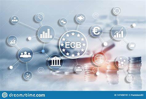 ECB European Central Bank Business Finance Concept. Stock Illustration ...