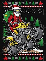 Image result for Santa On ATV Clip Art