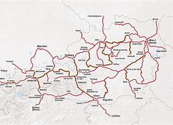 Image result for Austria Rail Map