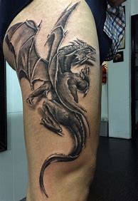 Image result for Gothic Dragon Tattoo Designs