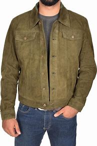 Image result for Men's Green Suede Jacket