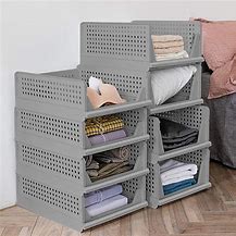 Image result for stacking closets organizers bin