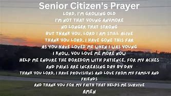 Image result for Senior Citizens Prayer