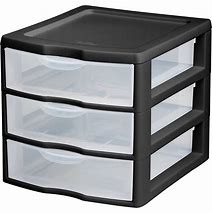 Image result for Clear Plastic Storage Drawers