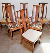 Image result for mid-century walnut dining chairs