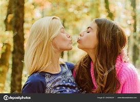 Image result for Cute Best Friends Kissing