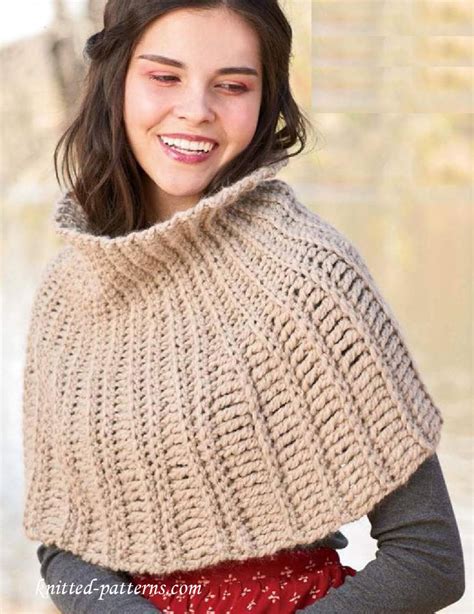 Turtleneck cowl crochet pattern free