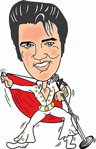 Image result for Cartoon of Elvis