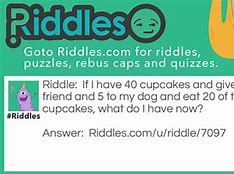 Image result for Cupcake Riddles