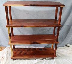 Image result for Cedar Wood Book Shelf