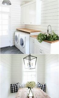 Image result for Farmhouse Laundry Room with Shiplap