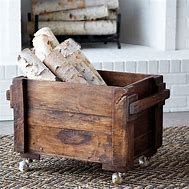 Image result for Interior Firewood Box