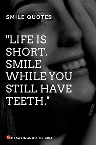 Image result for Short Inspirational Quotes About Smile