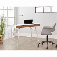 Image result for Mid Century Modern White Desk