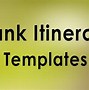Image result for Blank Itinerary Form