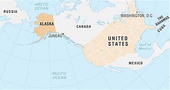Image result for Russia and Alaska Border Map
