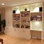 Image result for Built in Wall Desk and Shelves