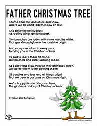 Image result for Christmas Tree Poem for Kids