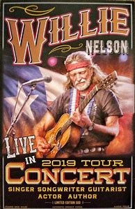 Image result for Willie Nelson Concert Poster
